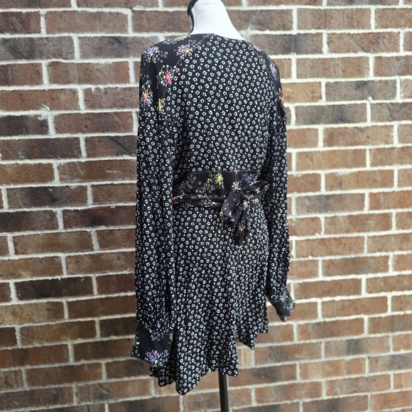 Free People Black Floral Women's Dress - Picture 8 of 14